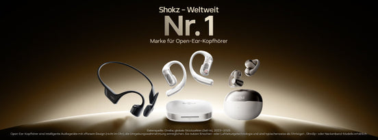 Weltweit führende Open-Ear-Kopfhörermarke Nr. 1 | Shokz führt die Open-Ear-Revolution an