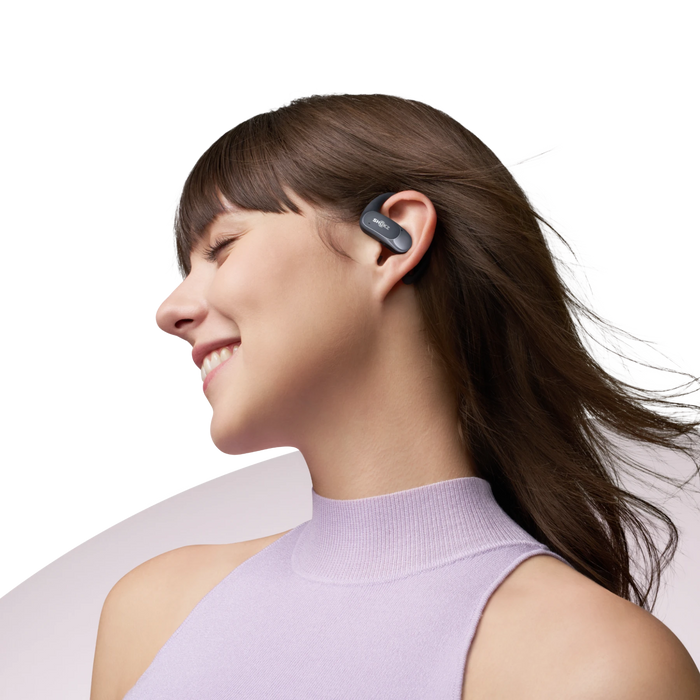 Product image: Shokz OpenFit Air wireless open-ear earbuds – black