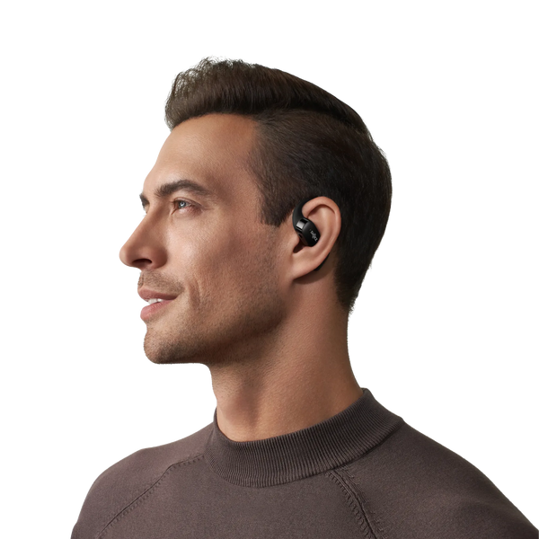 SHOKZ OpenFit Air, cuffie Bluetooth dal design open-ear con 28 ore di autonomia di riproduzione | Colore: Nero | nero | 1000034513 SHOKZ OpenFit Air, cuffie Bluetooth dal design open-ear con 28 ore di autonomia di riproduzione | Colore: Nero | nero | 1000034513