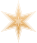 goden shining star