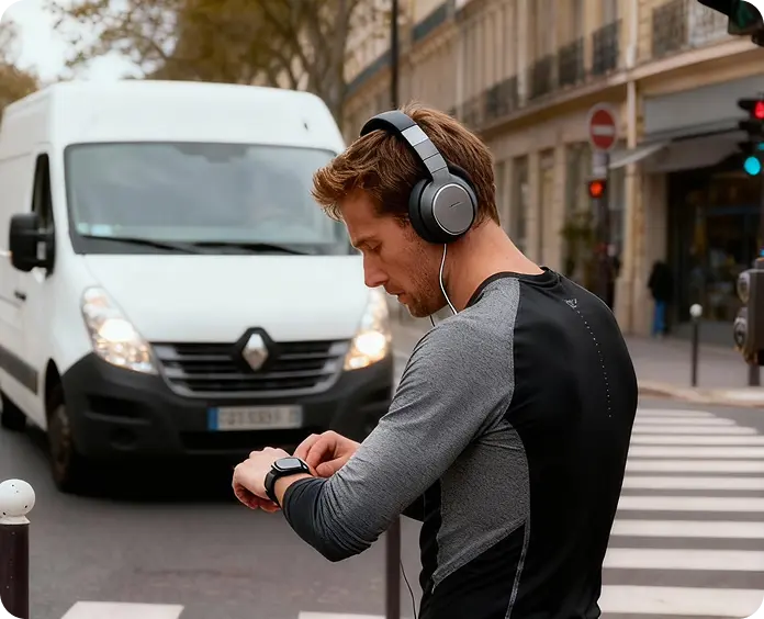 Klassische Sportkopfhörer