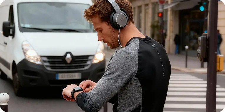 Klassische Sportkopfhörer