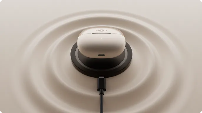 Shokz OpenDots ONE Schnellladung 10 Minuten = 2 Stunden Wiedergabe