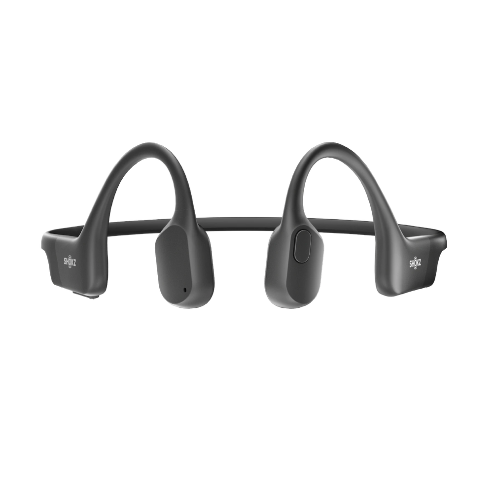 Shokz OpenRun Schwarz - Knochenschall Kopfhörer, Open-Ear Bone Conduction Wireless Headphones