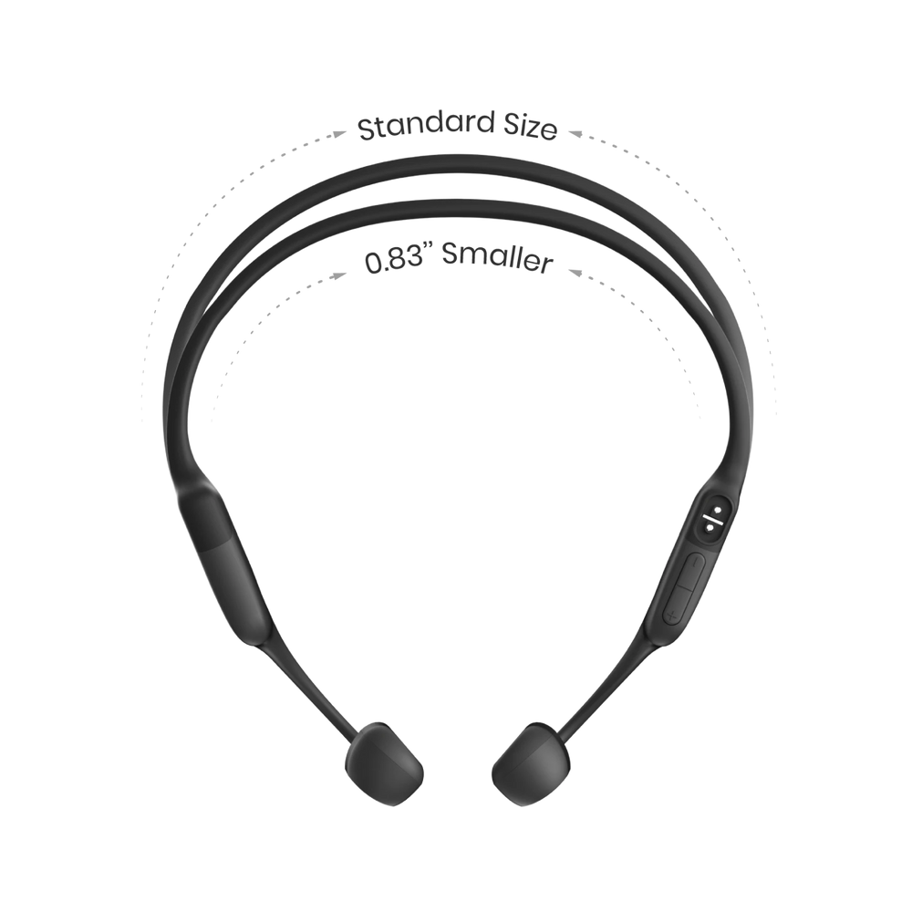 Shokz OpenRun Mini Schwarz - Knochenschall Kopfhörer, Open-Ear Bone Conduction Wireless Headphones